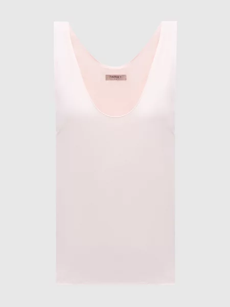 Топ з логотипом Twinset рожевий