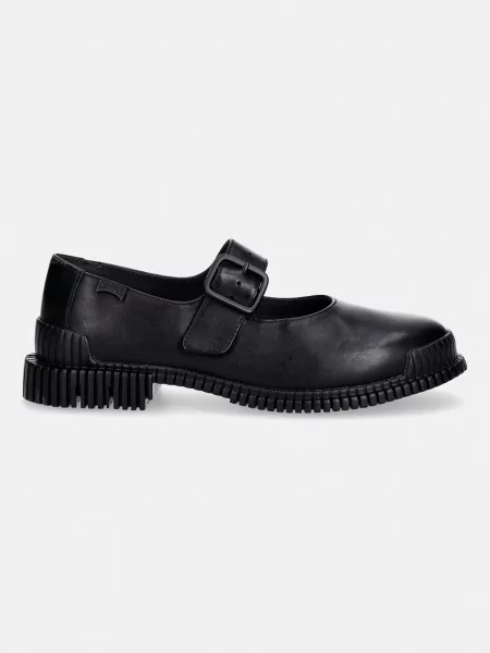 Camper balerini din piele Pix negru