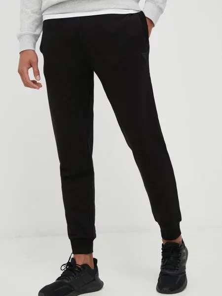 Donji dio trenirke Guess za muškarce glatki crna