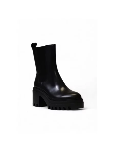 Chunky Heeled Chelsea Botki Calvin Klein Jeans czarne