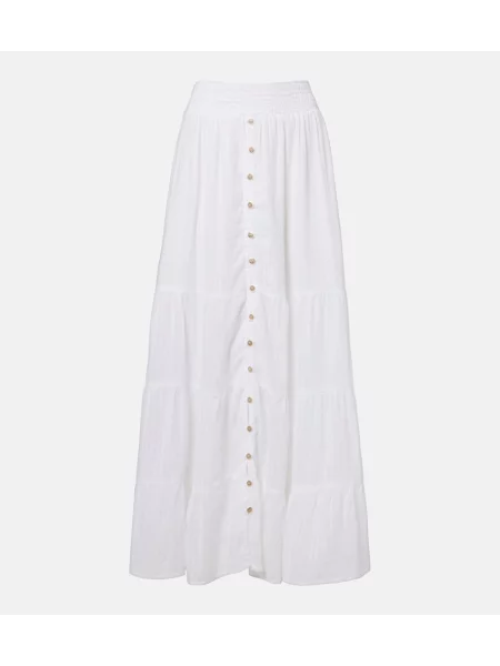 Fusta maxi Melissa Odabash alb