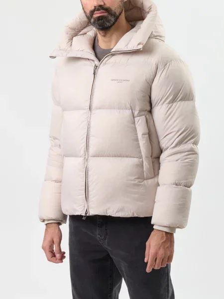 Пуховик Armani Exchange бежевий