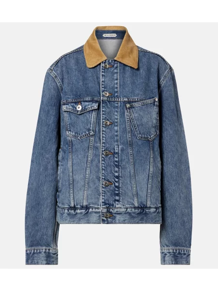 Geacă de blugi Jw Anderson de catifea cord albastru