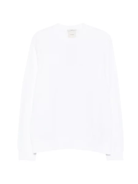 Hanorac crewneck Calvin Klein cu decolteu rotund cu autograf alb