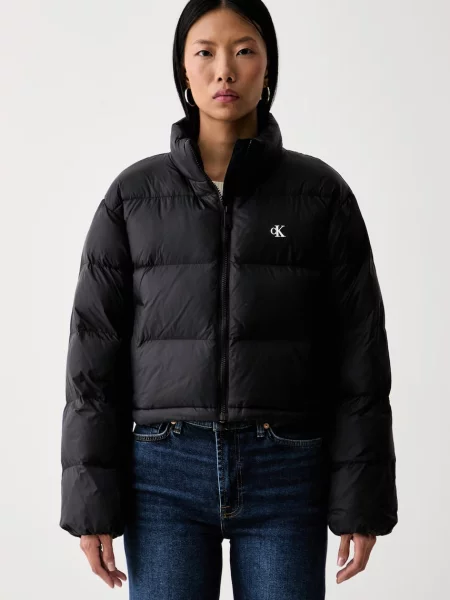 Calvin Klein Jeans късо яке дамско черно