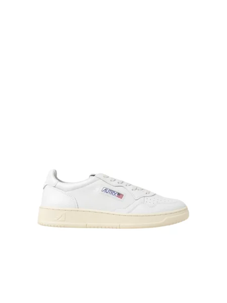 Sneakers Autry Medalist Low Man Leat/ Leat Wht/ Wht EUR 41 białe