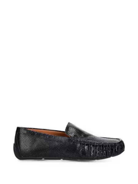 Pantofi loafer Vagabond cu model piele de șarpe negru