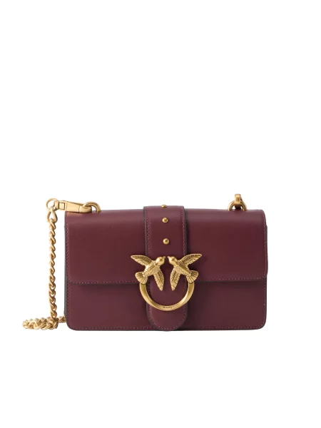 Geanta crossbody Pinko din piele roșu