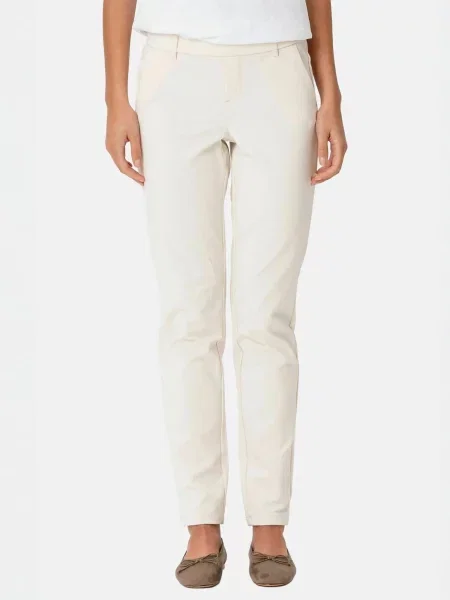 TEESHOPPEN Pantaloni eleganți Haylie deschis bej