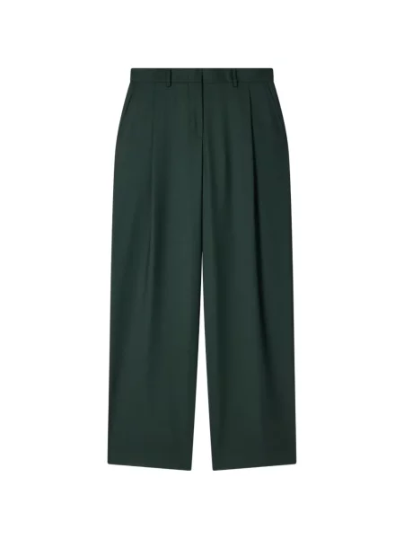 Pantaloni Paul Smith de lână verde