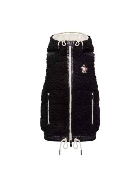 Kamizelka Moncler typu teddy czarna