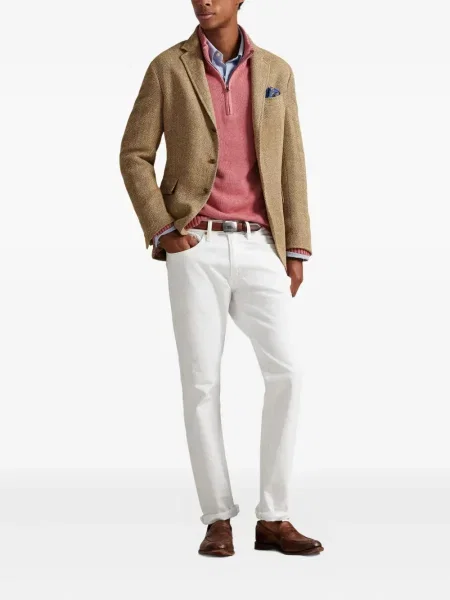 Șapcă Polo Ralph Lauren cu broderie din țesătură twill în carouri albastru