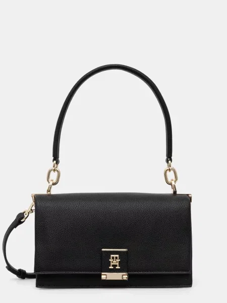 Tommy Hilfiger Geantă Th Her Med Crossover negru