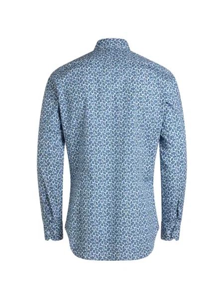 Cămașă Etro cu model floral albastru