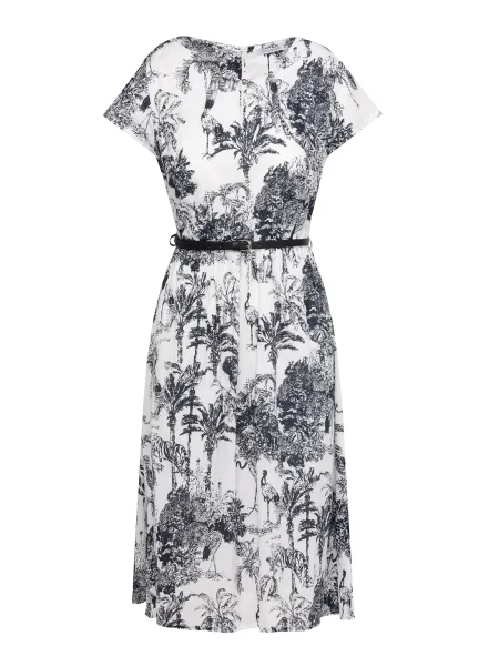 Quiosque Rochie ecru negru