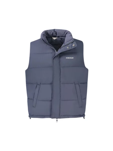 Kurtka jeansowa Guess Jeans bez rękawów niebieska