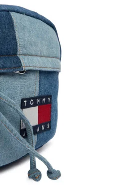 Ľadvinka Tommy Jeans Tjm Denim Patchwork Reporter modrá
