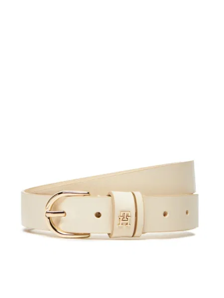 Кожен Tommy Hilfiger бежово