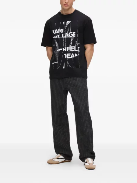 Tricou Karl Lagerfeld Jeans negru
