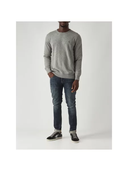 Sweter Polo Ralph Lauren wełniany klasyczny szary