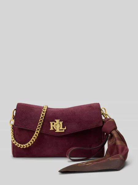 Torebka Lauren Ralph Lauren skórzana czerwona