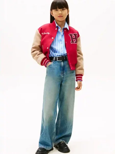 Tommy Hilfiger Dječje traperice MABEL plava