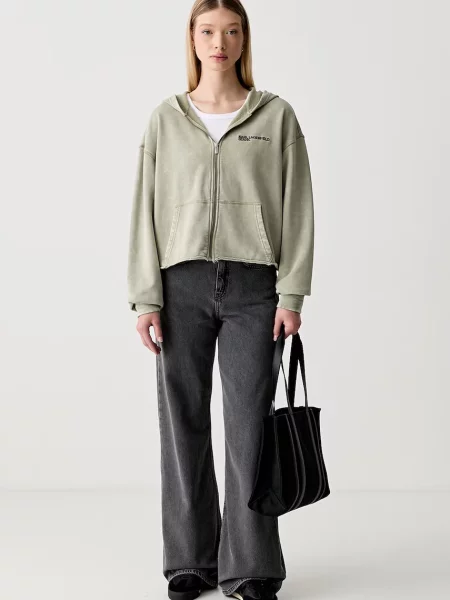 KARL LAGERFELD JEANS Pulover gri deschis verde