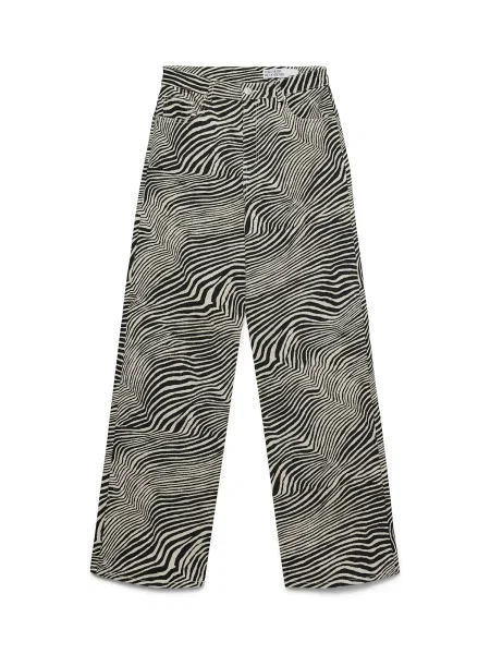 VERO MODA Traperice VMTESSA pijesak / traper crni