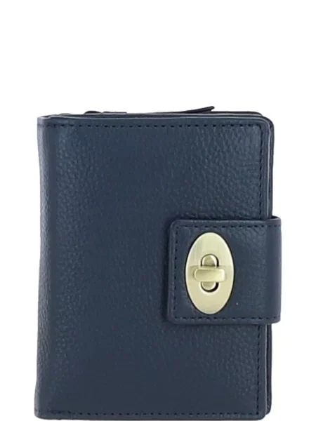 Кожаный кошелек Ashwood Leather синий