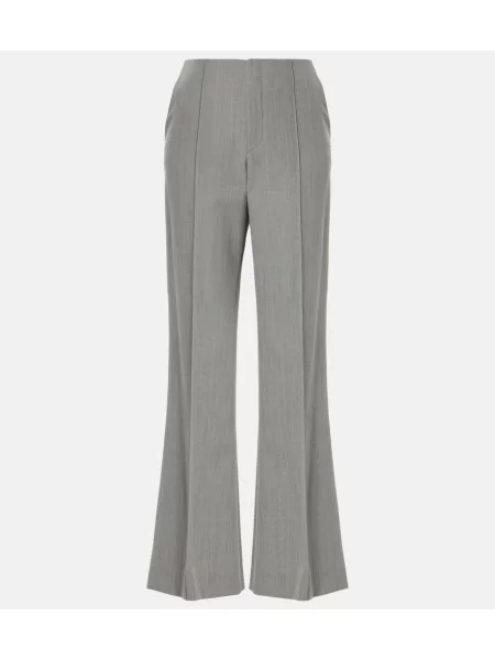 Pantaloni Chloé de lână gri