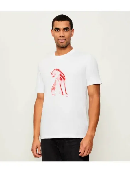 HUGO Tricou Didug alb