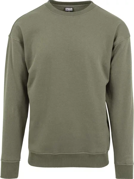 Суичър без качулка Urban Classics сиво