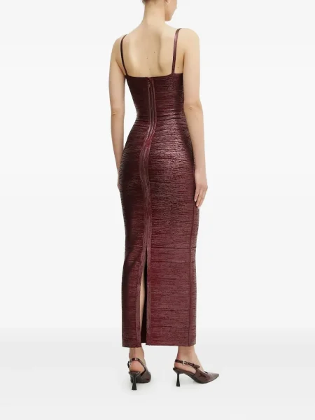 Rochie Hervé Léger de costum roșu