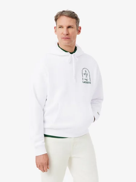 Худи Lacoste белое