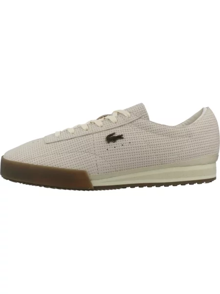 Sneakersy Lacoste skórzane beżowe