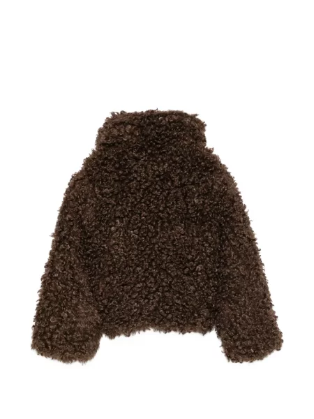 Kożuch dziecięcy Stella Mccartney brązowy