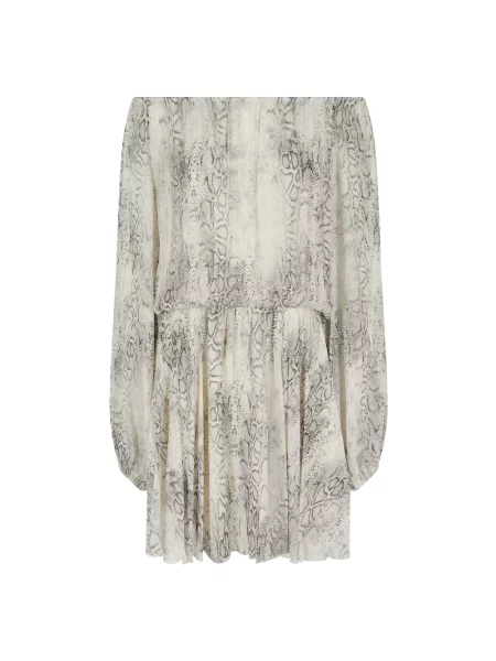 Mała mały sukienka mini Federica Tosi w wężowy wzór szara