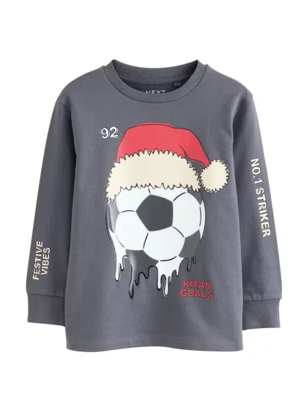 Next Tricou gri metalic / roșu intens / negru alb