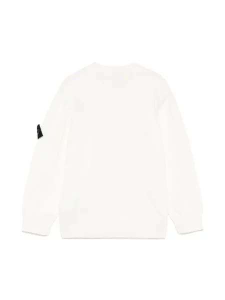 Sweter dziecięcy Stone Island biały