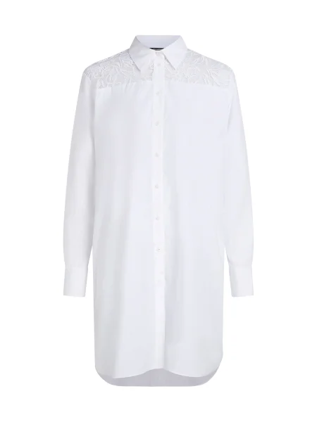 Karl Lagerfeld camasa din femei cu guler clasic relaxed alb