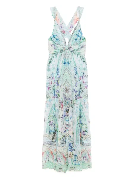 Rochie Camilla cu bretele verde