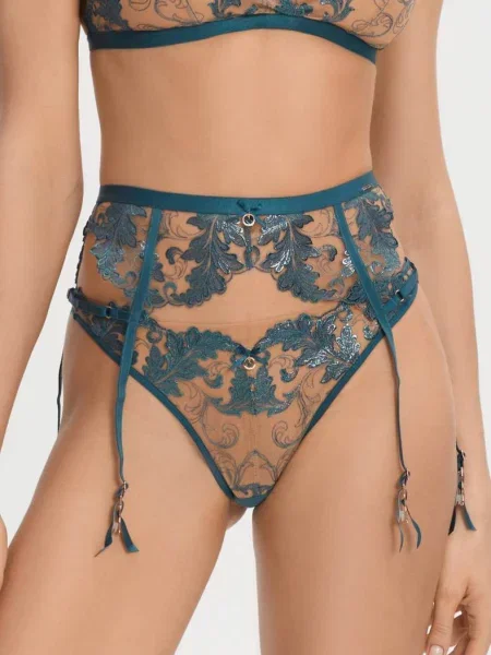 Кружевной для чулок с бантиком