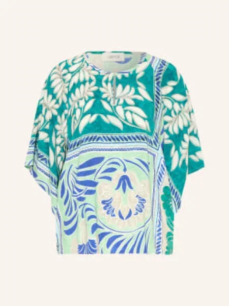 Cartoon Koszulka Z Dekoltem W Serek blau biała