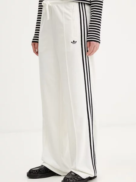 Adidas Originals spodnie dresowe Terry Towel Firebird beżowe