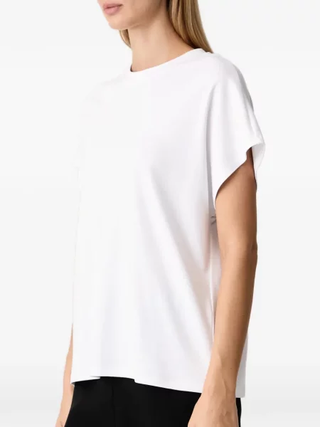 Tricou Karl Lagerfeld cu broderie alb