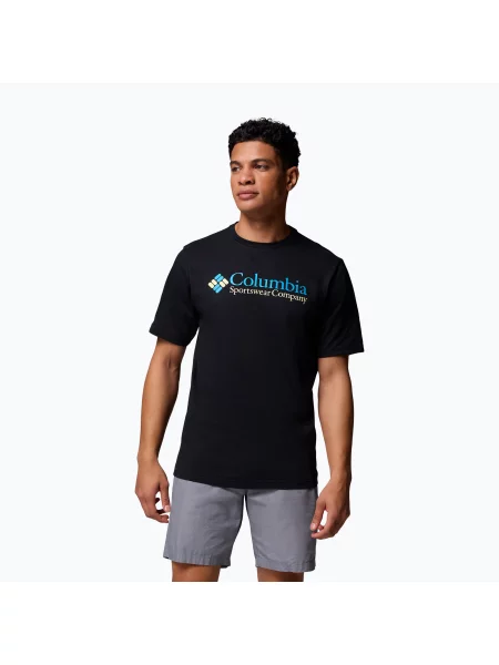 Tricou pentru bărbați Columbia CSC Basic logo black/csc retro logo negru