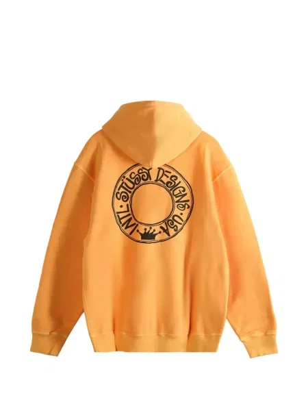 Hoodie Stüssy πορτοκαλί