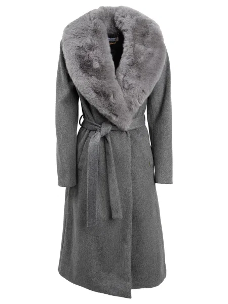 Influencer Palton de iarnă gri