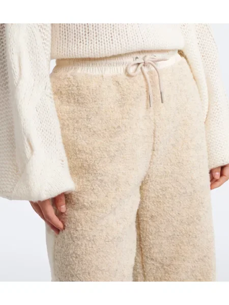 Ursuleț de pluș pantaloni sport Moncler alb