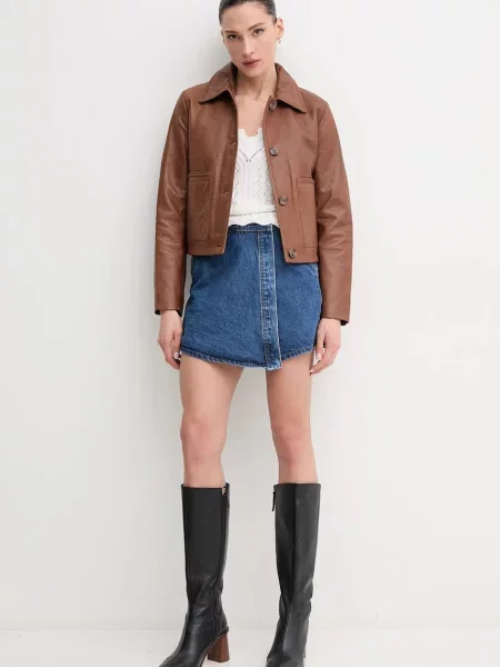Hlačno krilo Pepe Jeans REGULAR SKORT HW modra